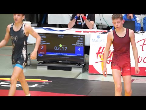 Wrestling / Ringen, DM 2023, Jugend A, 48 kg, Freestyle, Wächter - Lupu