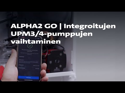 ALPHA2 GO Integroitujen UPM-pumppujen vaihtaminen}
