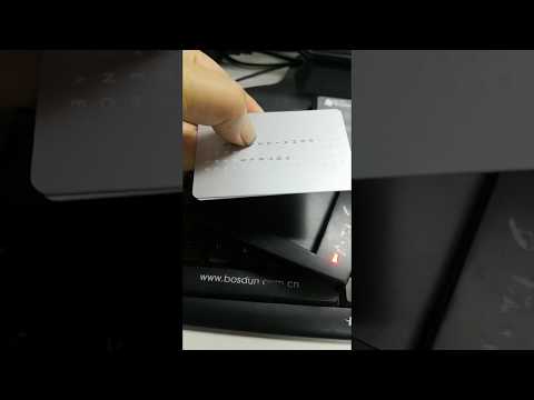 RFID Blocking Card testing on the card reader