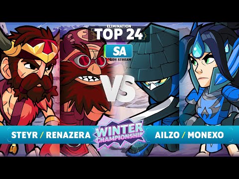 Steyr & renazera vs. Ailzo & Monexo - Elimination Top 24 - SA - Brawlhalla Winter Championship 2023