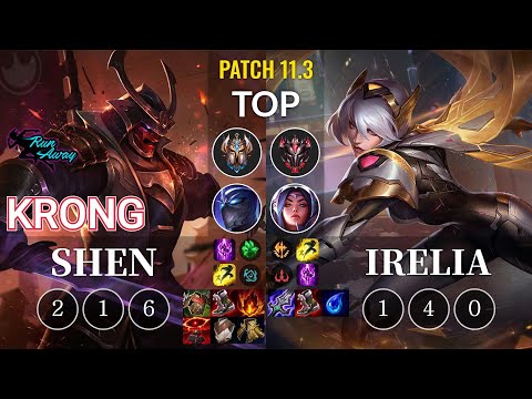 RNW KronG Shen vs Irelia Top - KR Patch 11.3