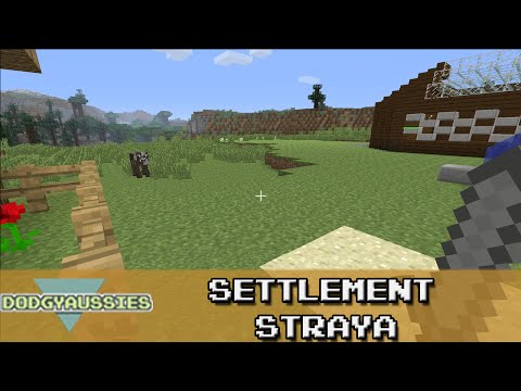 Let's Play Minecraft Part 1 - Settlement 'Straya