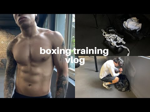boxing training vlog | sparring | heavy bag | running | diet