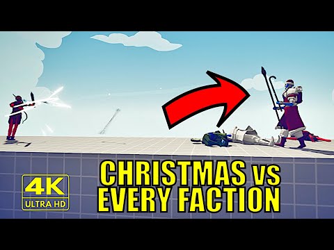 CHRISTMAS FACTION vs EVERY FACTION + BONUSES | Totally Accurate Battle Simulator TABS