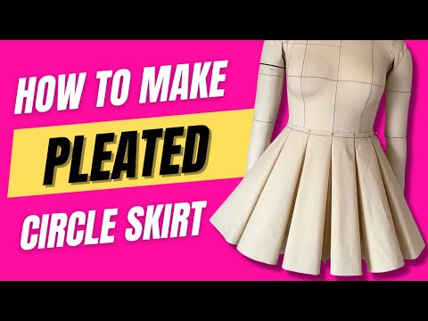 HOW TO MAKE A PLEATED CIRCLE SKIRT