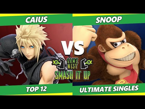 Smash It Up 24 Top 12 - Caius (Cloud) Vs. Snoop (Donkey Kong) SSBU Ultimate Tournament