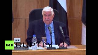 Syria: De Mistura has 'no right' to comment on presidential election - FM Muallem