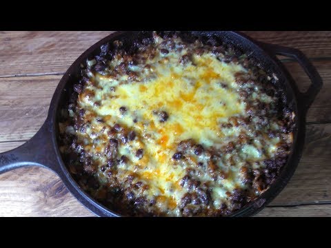 How To Make Cheesy Black Bean & Beef Taco Skillet - Recipe