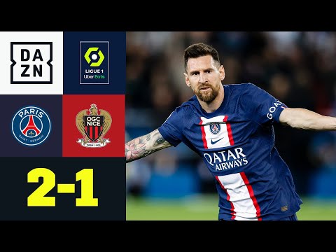 Messi trifft traumhaft, Mbappé hat das letzte Wort: PSG - Nizza 2:1 | Ligue 1 | DAZN