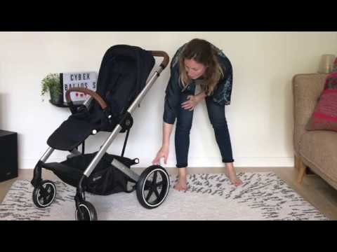 Прогулочная коляска Cybex Balios S Lux Magnolia Pink purple, с бампером, фуксия (520001185)