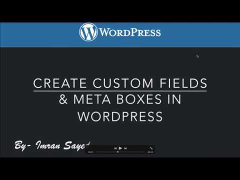 Create Custom Fields And Meta Boxes in WordPress