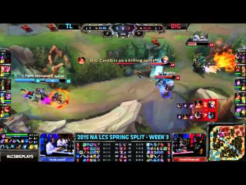 [Highlights] Team Liquid vs Dignitas NA LCS Spring 2015 W3D2   TL vs DIG