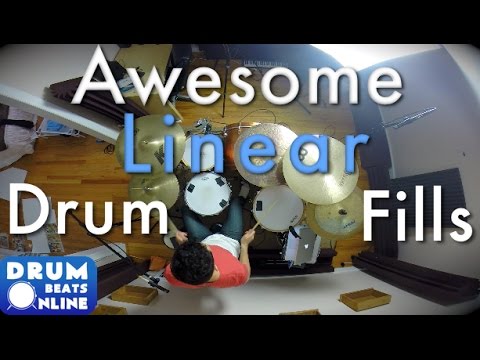 Awesome Linear Drum Fills - Beginner Drum Lesson | Drum Beats Online