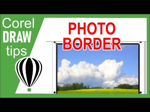 Creating image borders and fast cropping in CorelDraw