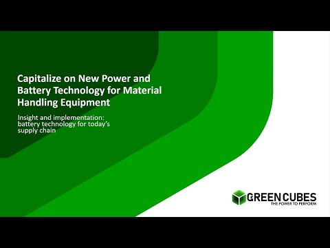 One Hour Tutorial on Li-ion Batteries for Material Handling Equipment