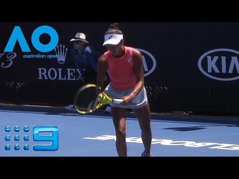 AO Highlights: Uchijima v Fernandez  - Round 2/Day 8 | Wide World Of Sports