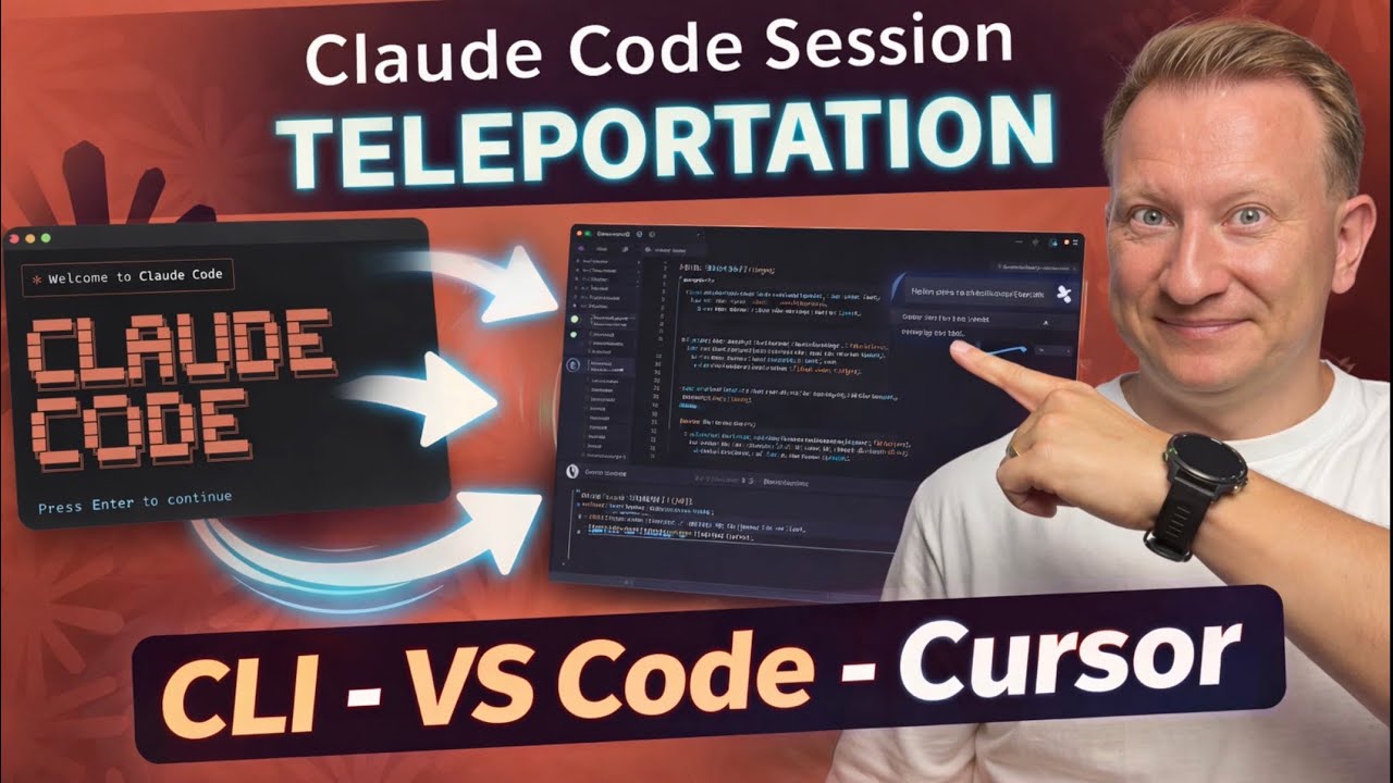 Video thumbnail for Video Tutorial: Claude Code Session Teleportation: CLI - VS Code - Cursor