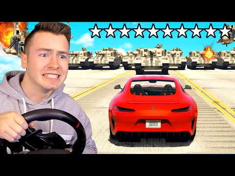 GTA 5 mit LENKRAD 10 STERNE entkommen CHALLENGE!!