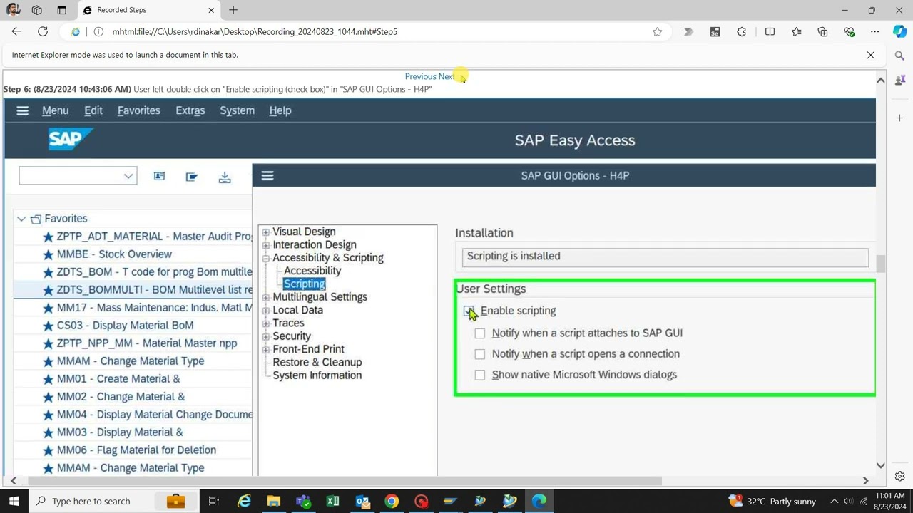 How to Enable SAP GUI Scripting: Fast and Easy Tutorial : Step-by-Step Instructions