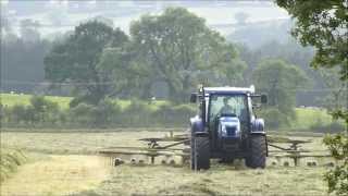 preview picture of video 'Troutsdale Farm - Harvesting 2014 - with Peak District Views!'