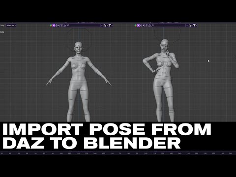 DAZ TO BLENDER: IMPORT POSE CORRECTLY