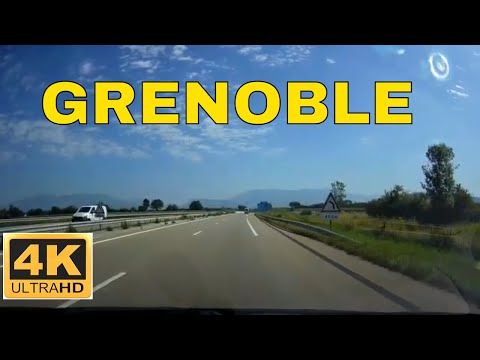 Direction Grenoble - 4K- Driving- French region