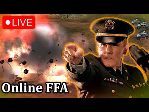 6 and 7 player Pro rules FFA! Lets do some weird stuff! | C&C Generals Zero hour!!