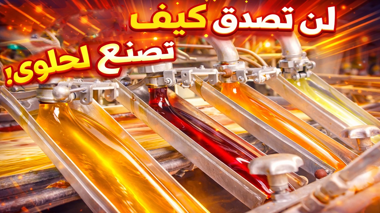 ما يحدث داخل مصنع الحلوى صادم... عملية تصنيع الحلوى كما لم ترها من قبل!