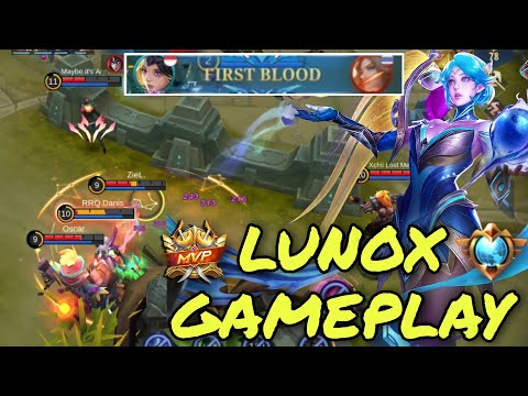 LUNOX GAMEPLAY SOLO RANK AUTO FIRST BLOOD ENEMY CORE | LUNOX COMBO | ML | MOBILE LEGENDS | MLBB