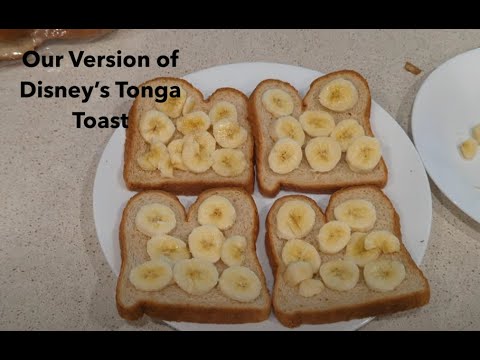 Making our version of Disney World's famous Tonga Toast #disney #cooking #disneyworld