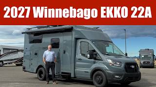 A preview image of the linked video showcasing 2027 Winnebago EKKO 22A