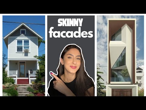 FACADE DESIGN - How to Design a Narrow Skinny Facade * Follow These 6 Design Tips*