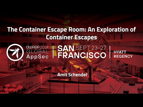 The Container Escape Room: An Exploration of Container Escapes - Amit Schendel
