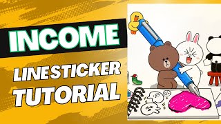 How to create and sell Line Sticker? Step by Step to make easy money online #line #makemoneyonline