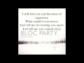 Bloc party- Blue Light (Lyrics)