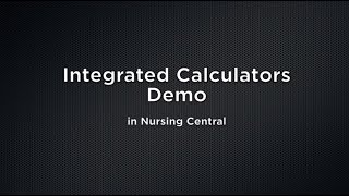 Integrated Calculators Demo