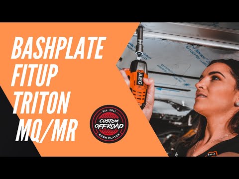 TRITON MR MQ Bash Plate Underbody Protection fit up video for Setup Camp.
