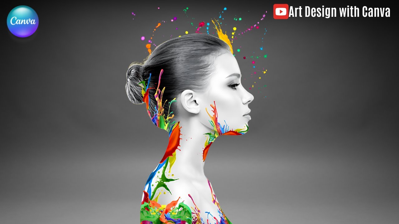 Photo Manipulation Canva Tutorial Turn Photo into Digital Art
