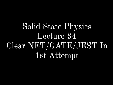 Lecture 34 || Solid State Physics || Miller Indices