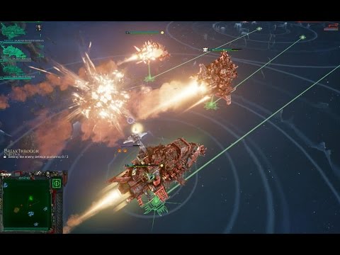 Orks vs TAU, Breakthrough, 300 points - Multiplayer, Battlefleet Gothic Armada