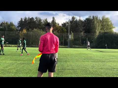 Fanna BK mot ESK fotboll 30 sept 2023. 3-1 målet till ESK dvs ställning 1-3 Esk leder med 3-1