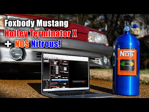 NOS Nitrous with Holley Terminator X on Foxbody Mustang