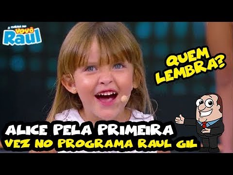 ALICE MONTEIRO pela primeira vez no PROGRAMA DO VOVÔ RAUL GIL