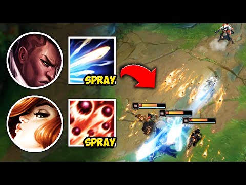 WE TRIED THE "DUAL WIELD" COMP AND SPRAYED BULLETS EVERYWHERE - League of Legends