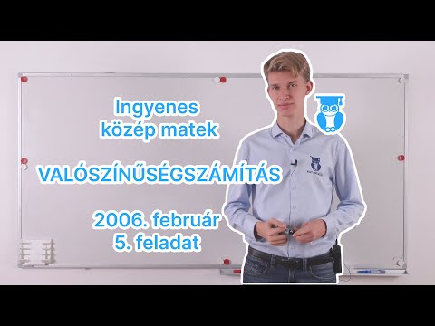 13-06 Valószínűségszámítás - 2006. február - 5. feladat - Középszintű matek
