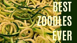 THE BEST WAY TO COOK ZUCCHINI NOODLES - HOW TO COOK ZOODLES (good recipe for