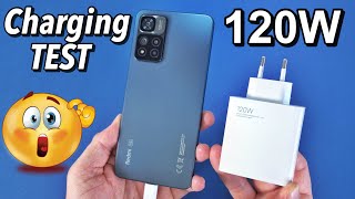 120W Charging Test Xiaomi Redmi Note 11 Pro+ 5G! How fast from 0-100%?