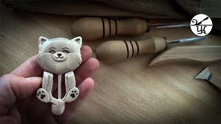 From Walnut Wood to Spitz Brooch | Hand Carved Wooden Jewelry