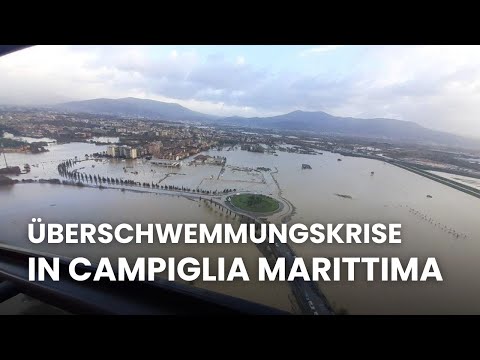 Schwere Überschwemmungen in der Toskana: Luftaufnahmen und Rettungsaktionen | RND |AP1E