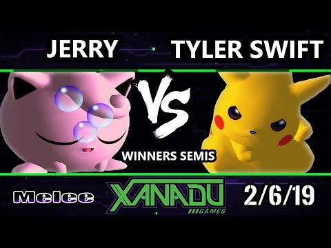 S@X 288 SSBM - Jerry (Jigglypuff)  Vs. Tyler Swift (Pikachu) - Smash Melee Winners Semis